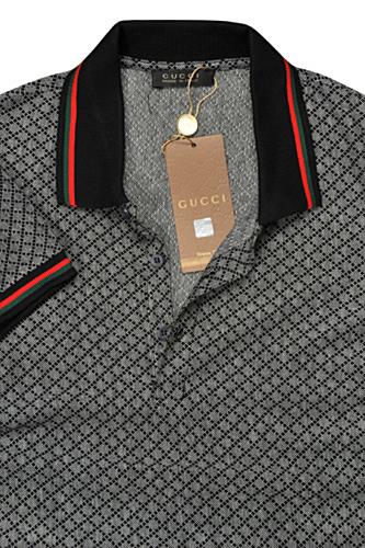 Mens Designer Clothes | GUCCI Menâ??s Cotton Polo Shirt In Gray #320