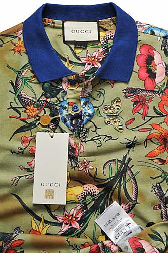 Mens Designer Clothes | GUCCI Menâ??s Flora Snake print polo shirt #381
