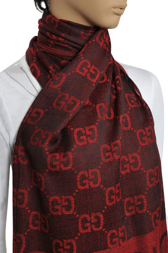 womens red scarf