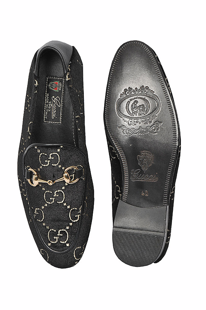 Designer Clothes Shoes | GUCCI Men's GG velvet Horsebit loafer Shoes 298