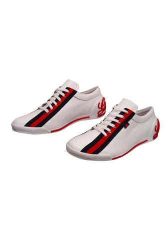 Designer Clothes Shoes | GUCCI Mens Leather Sneakers Shoes #152