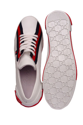 Designer Clothes Shoes | GUCCI Mens Leather Sneakers Shoes #152