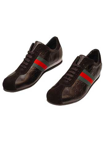 Designer Clothes Shoes | GUCCI Mens Leather Sneakers Shoes #198
