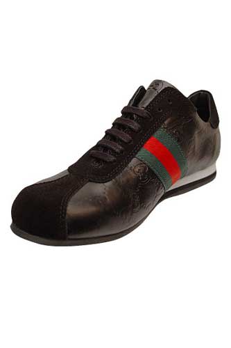 Designer Clothes Shoes | GUCCI Mens Leather Sneakers Shoes #198
