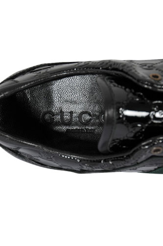 Designer Clothes Shoes | GUCCI Men's Leather Sneakers Shoes #225