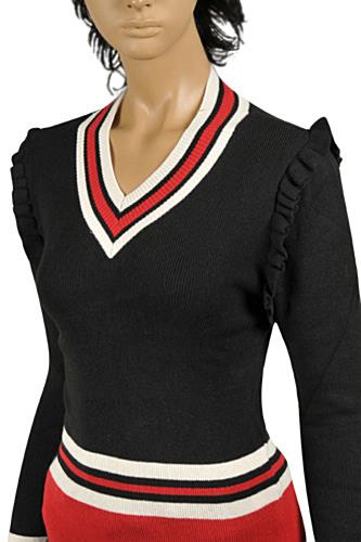 Womens Designer Clothes | GUCCI Womenâ??s V-Neck Knit Sweater #100