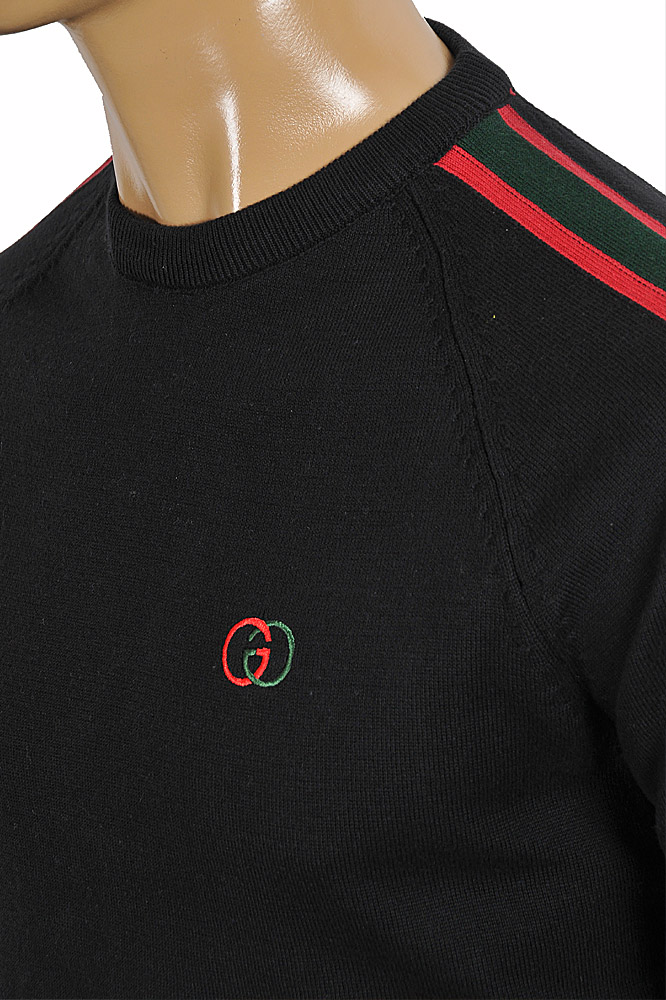 Mens Designer Clothes | GUCCI Menâ??s Sweater with red and green stripes 121