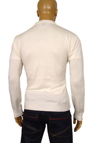 Mens Designer Clothes | GUCCI Mens V-Neck Button Up Sweater #16