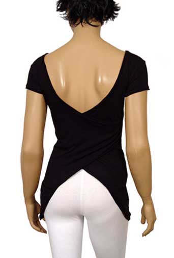 Womens Designer Clothes | GUCCI Ladies Open Back Short Sleeve Top #29