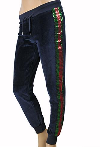 Womens Designer Clothes | GUCCI Ladies Tracksuit In Navy Blue #150
