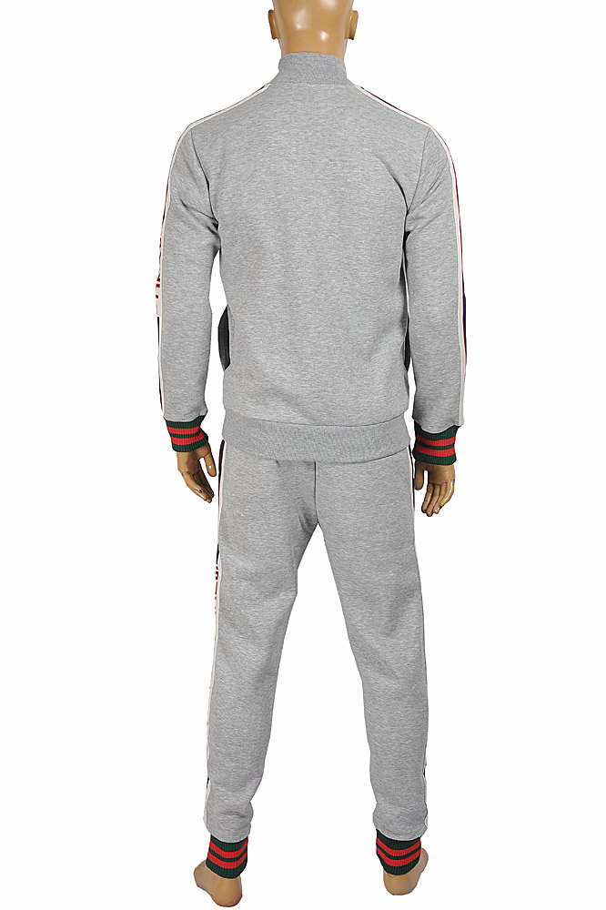 Mens Designer Clothes | GUCCI Menâ??s jogging suit with red and green stripes 183