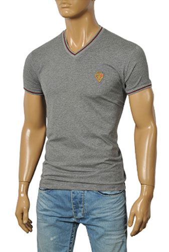 Mens Designer Clothes | GUCCI Menâ??s V-Neck Short Sleeve Tee #118