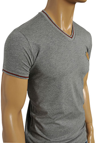 Mens Designer Clothes | GUCCI Menâ??s V-Neck Short Sleeve Tee #118