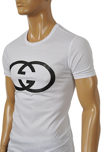 Mens Designer Clothes | GUCCI Men's Fitted Short Sleeve Tee #132