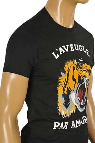 Mens Designer Clothes | GUCCI Men's T-Shirt Black #202