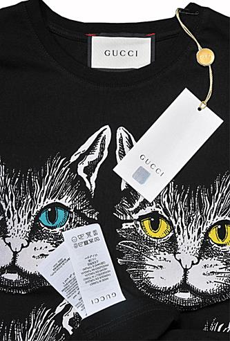 Mens Designer Clothes | GUCCI Men's Mystic Cat print T-Shirt #223