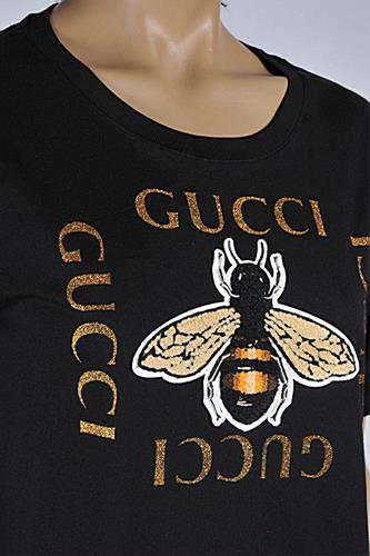 Womens Designer Clothes | GUCCI Womenâ??s Bee embroidered cotton t-shirt #226