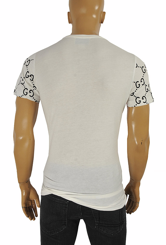 Mens Designer Clothes | GUCCI cotton T-shirt with GG print #235
