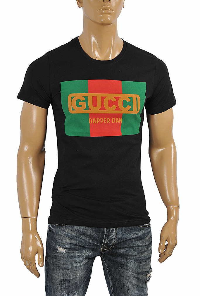 Mens Designer Clothes | GUCCI cotton T-shirt with front print 255
