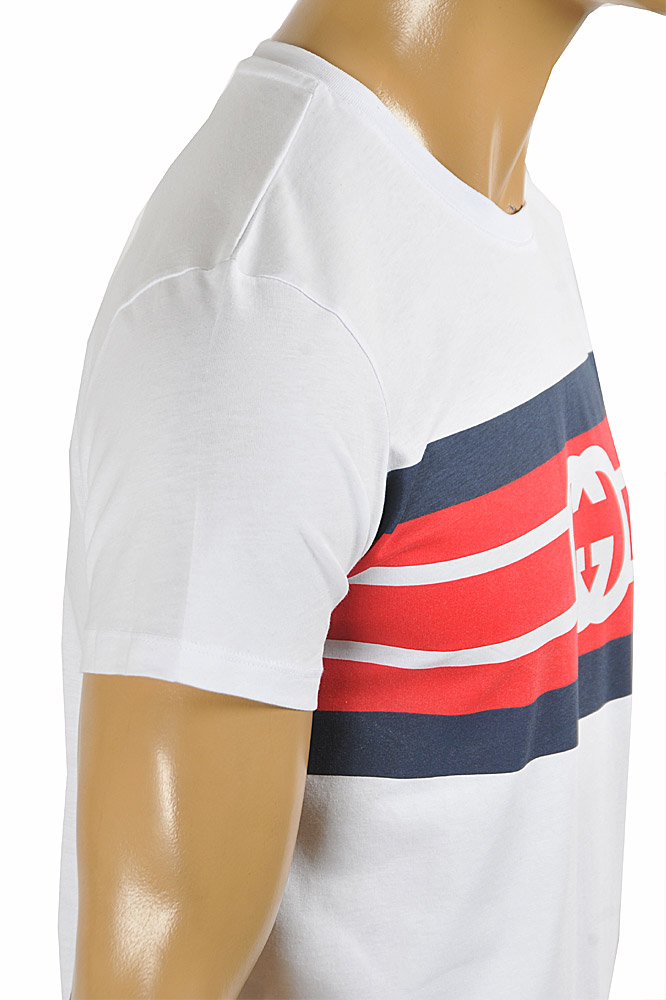 Mens Designer Clothes | GUCCI cotton T-shirt with front print logo 288