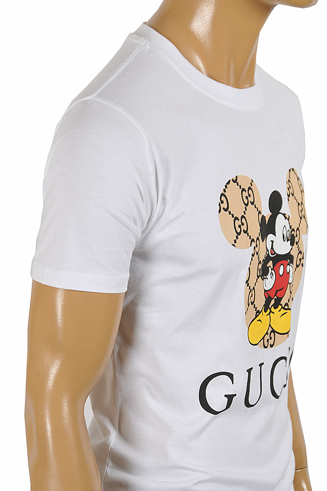 Mens Designer Clothes | GUCCI Menâ??s T-shirt With Mickey Mouse Print 303