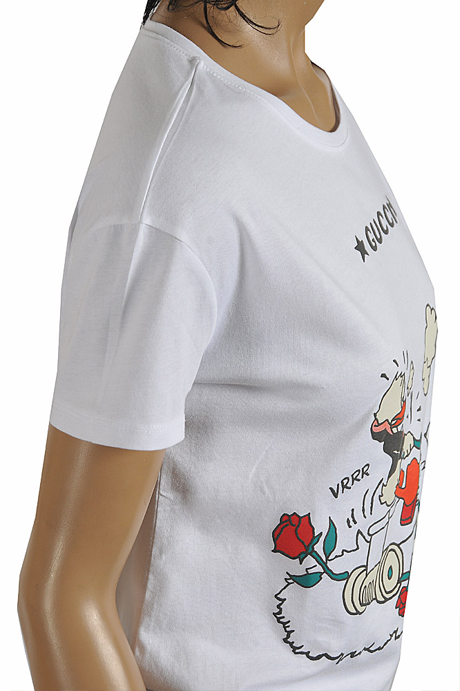 Womens Designer Clothes | Disney x Gucci Donald Duck T-shirt, Women 308