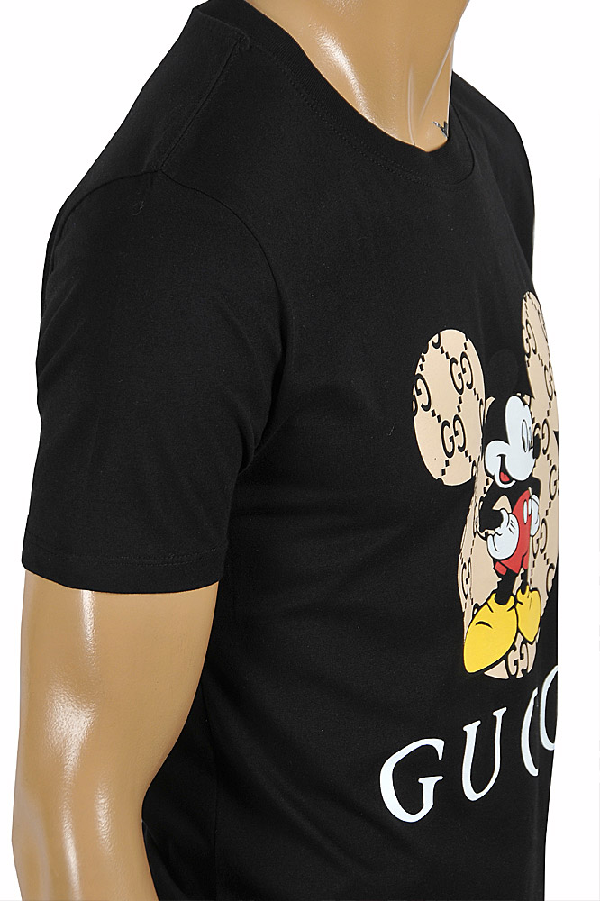 Mens Designer Clothes | GUCCI Menâ??s T-shirt With Mickey Mouse Print 309