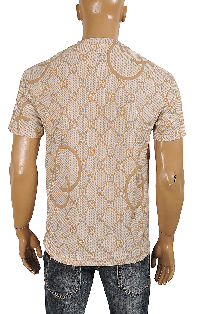 Mens Designer Clothes | GUCCI T-shirt With Signature GG Print 312