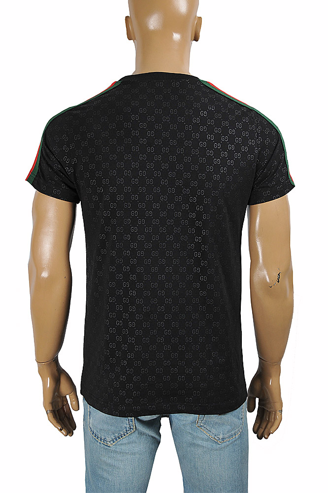 Mens Designer Clothes | GUCCI T-shirt With Signature GG Print 313