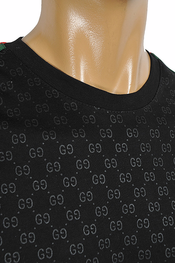 Mens Designer Clothes | GUCCI T-shirt With Signature GG Print 313