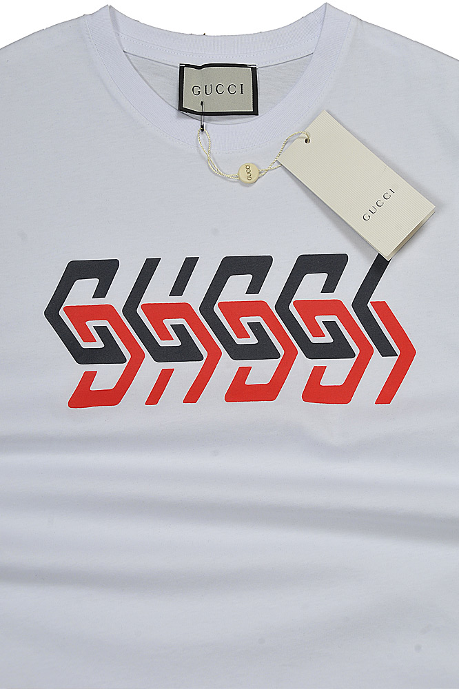 Mens Designer Clothes | GUCCI cotton T-shirt with front logo print 314