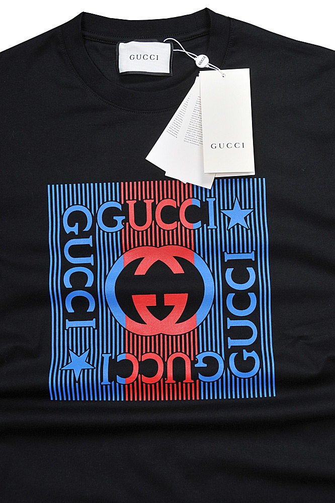 Mens Designer Clothes | GUCCI cotton T-shirt with front print 319