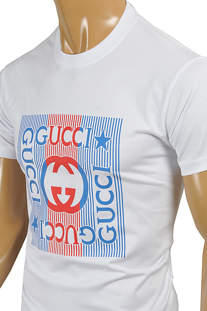 Mens Designer Clothes | GUCCI cotton T-shirt with front print 320