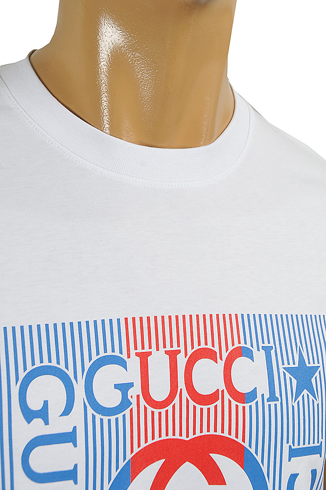 Mens Designer Clothes | GUCCI cotton T-shirt with front print 320