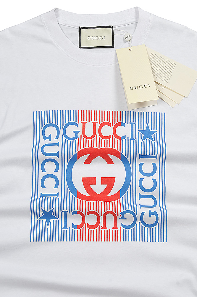 Mens Designer Clothes | GUCCI cotton T-shirt with front print 320