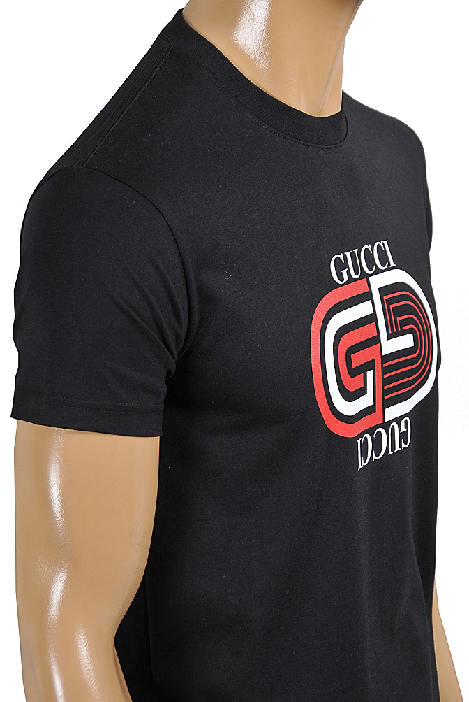 Mens Designer Clothes | GUCCI cotton T-shirt with front print 321