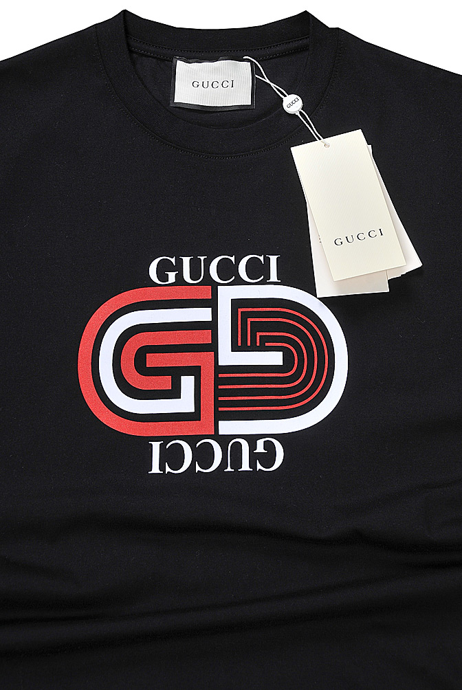 Mens Designer Clothes | GUCCI cotton T-shirt with front print 321