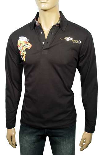 Mens Designer Clothes | ED HARDY By Christian Audigier Multi Print Casual Shirt #21