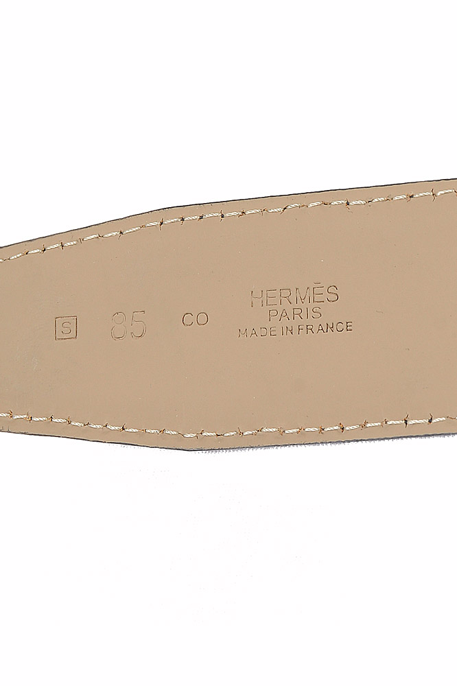 Mens Designer Clothes | HERMES Unisex Reversible Leather Belt 58