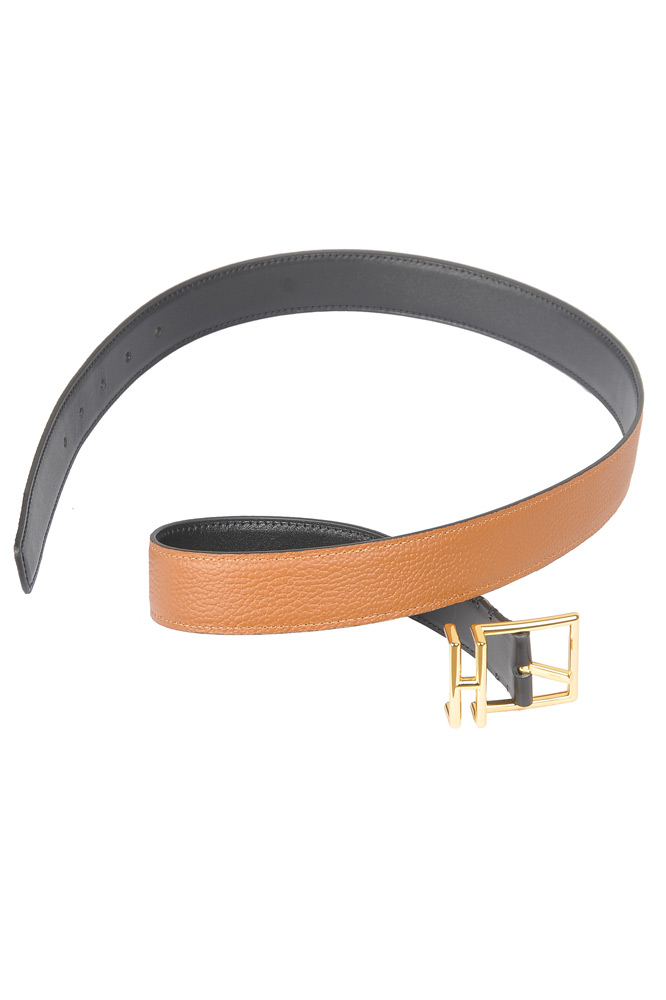 Mens Designer Clothes | HERMES Unisex Reversible Leather Belt 91