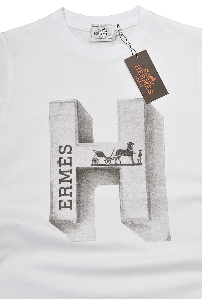Mens Designer Clothes | HERMES Cotton T-shirt 3