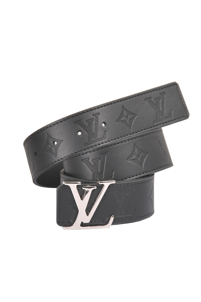 Mens Designer Clothes | LOUIS VUITTON leather man belt with silver buckle 89