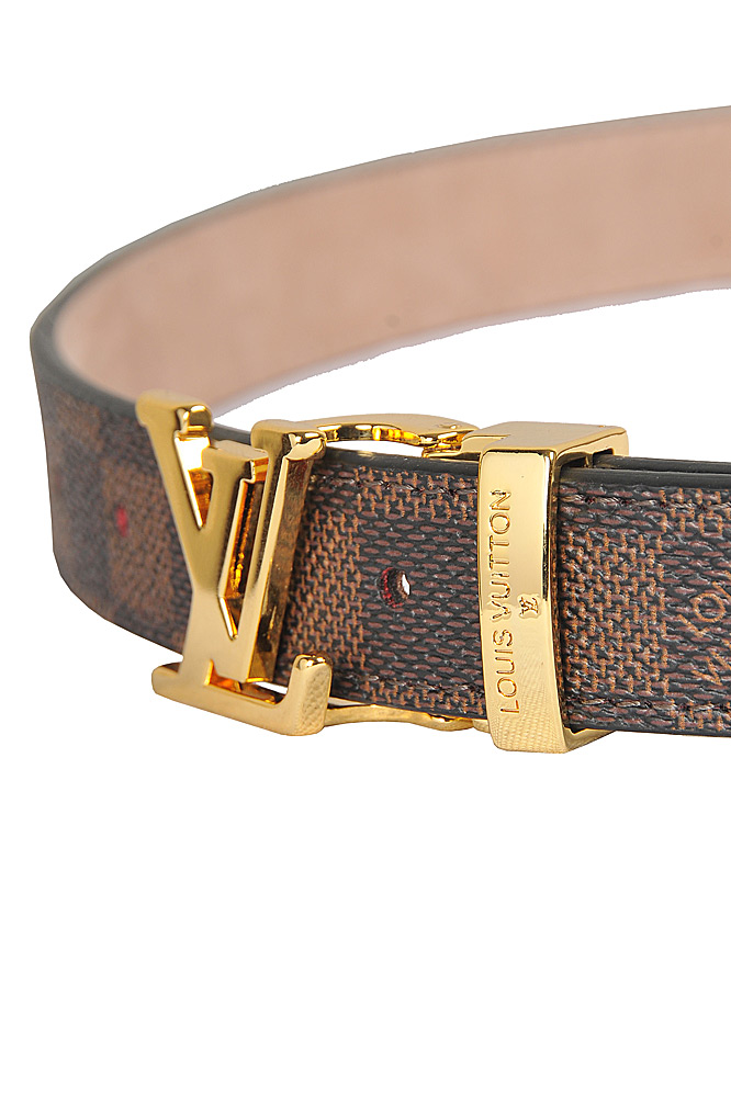 Womens Designer Clothes | LOUIS VUITTON leather women belt with gold buckle 87