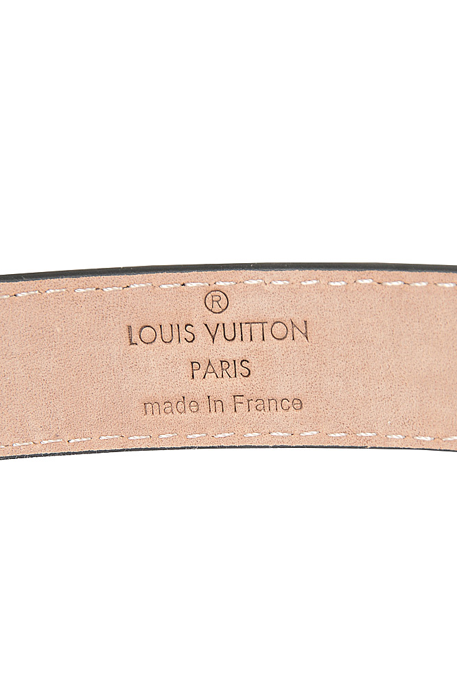 Womens Designer Clothes | LOUIS VUITTON leather women belt with gold buckle 87