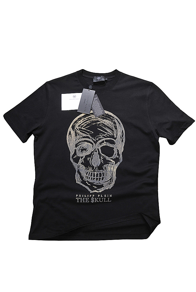 Mens Designer Clothes | Philipp Plein rhinestone skull crew neck t-shirt 11