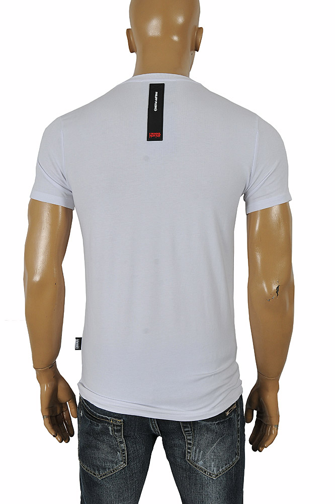 Mens Designer Clothes | PHILIPP PLEIN Cotton T-shirt 4