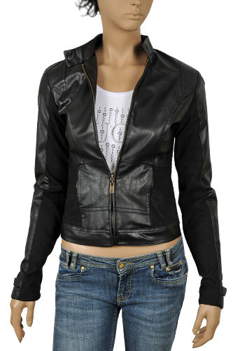 Womens Designer Clothes | PRADA Ladies Artificial Leather Jacket #31
