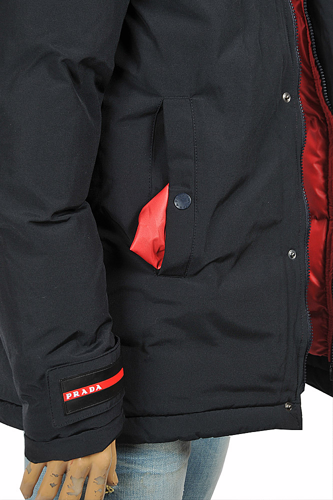Mens Designer Clothes | PRADA men's warm, down-insulated jacket 45