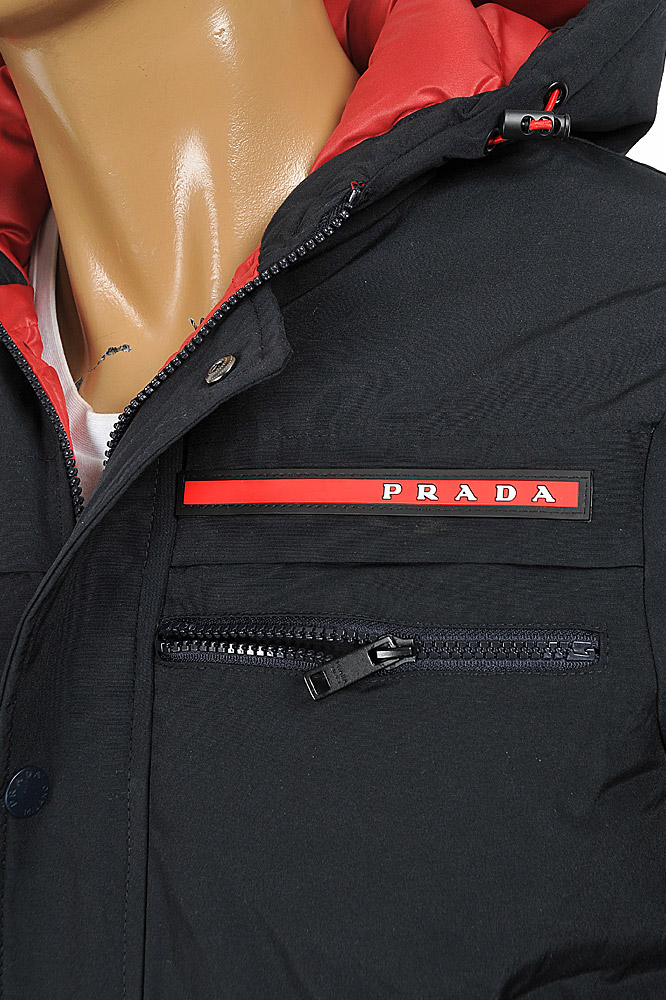 Mens Designer Clothes | PRADA men's warm, down-insulated jacket 45
