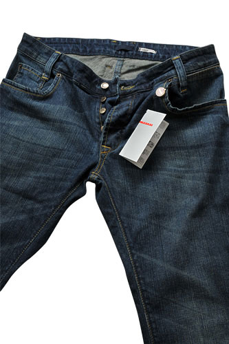 Mens Designer Clothes | PRADA Men's Normal Fit Wash Denim Jeans #22
